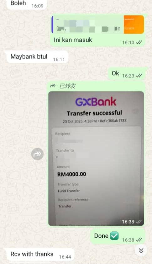 Bukti kejayaan pelanggan 1