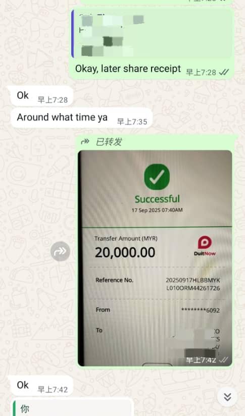 Bukti kejayaan pelanggan 3