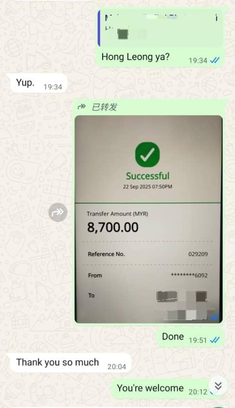 Bukti kejayaan pelanggan 5